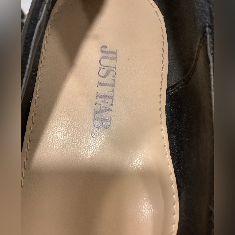 JustFab Elegant Black Suede Women's Pumps Shoes Size 9 - Picture 7 of 10